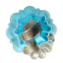 Glitzhome 8.5in. H Blue Glass Gourd