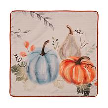 Glitzhome Faux Burlap Pumpkin Pillow Cover