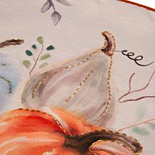 Glitzhome Faux Burlap Pumpkin Pillow Cover