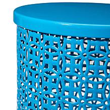 Glitzhome Metal Garden Stools/ Planter Stands/ Accent Tables Set of 2