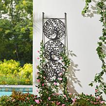 Glitzhome Metal Tree of Life Garden Trellis, Garden Stakes