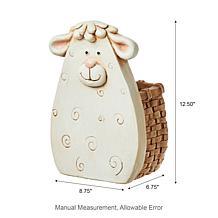 Glitzhome MGO Sheep Statue Planter