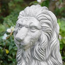 Glitzhome Oversized Regal Guardian Lion Statue 36.25" H