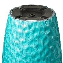 Glitzhome Set of 2 Oversized Turquoise Honeycomb Plastic Planters 31"H
