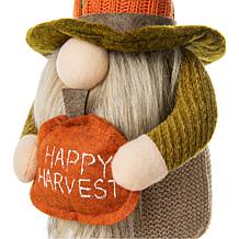 Glitzhome Set of 3 13in. H Fall Fabric Gnome
