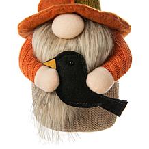 Glitzhome Set of 3 13in. H Fall Fabric Gnome