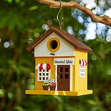 Glitzhome Solid Wood General Store Outdoor Garden Birdhouse
