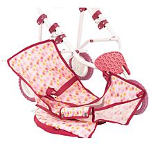Gotz 3-Wheel Doll Buggy in Happy Flower Design