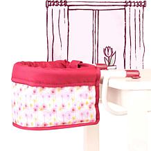 Gotz Pink Floral & Striped Doll Table Seat