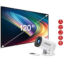 GPX Portable All-in-One Projector, Screen & Speaker Bundle