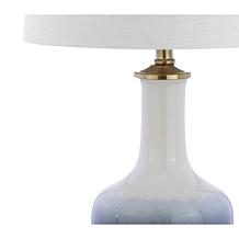 Gradient 25" Ceramic and Brass LED Table Lamp by JONATHAN Y