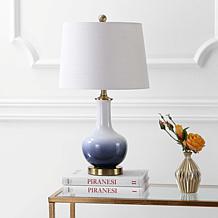 Gradient 25" Ceramic and Brass LED Table Lamp by JONATHAN Y