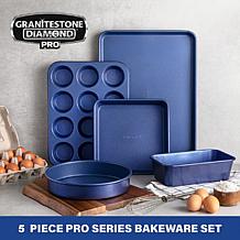 Granitestone Blue 5-Piece Nonstick Bakeware