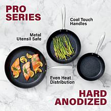 Granitestone Pro Hard Anodized 3-Pack Fry Pan with Stay Cool Handles