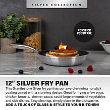 Granitestone Silver 12'' Nonstick Fry Pan