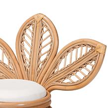 Gresham Bohemian Natural Rattan Accent Chair 35.4"W x 26"D x 32.7"H