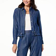 GREY by Jhoan Sebastian Grey Convertible Chambray Duster