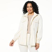 GREY by Jhoan Sebastian Grey Knit Denim Utility Jacket