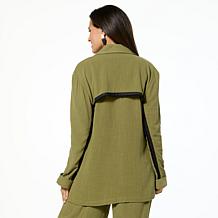 GREY by Jhoan Sebastian Grey Linen-Blend Capsule Blazer
