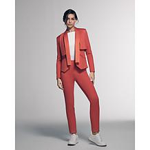 GREY by Jhoan Sebastian Grey Ponte Pant with Grommet Detail