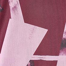 Grey by Jhoan Sebastian Stretch Mesh Knit Asymmetric Neckline Top