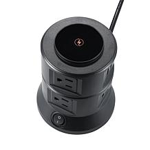 Griffin 10-Port Swivel Table Tower Surge Protector w/Wireless Charging