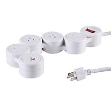Griffin Flexible Surge Protector with 4 Outlets and USB-C and USB-A