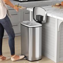 Halo 13.2 Gallon Step Pedal Trash Can with AbsorbX Odor Filter