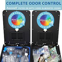 Halo 16 Gallon Step Pedal Trash Can and Recycle Bin with Odor Filters