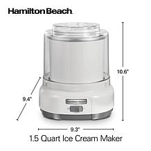 Hamilton Beach 1.5-Quart Capacity Ice Cream Maker