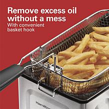 Hamilton Beach 35032 12-Cup Deep Fryer 8-Cup Food Capacity, Black