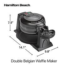 Hamilton Beach Double Belgian Waffle Maker / Belgian Waffle Iron