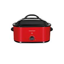 Hamilton Beach Electric Roaster Oven Red 22 Quarts
