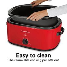Hamilton Beach Electric Roaster Oven Red 22 Quarts