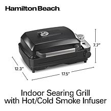 Hamilton Beach® Indoor Searing Grill with Hot/Cold Smoke Infuser
