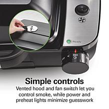 Hamilton Beach® Indoor Searing Grill with Hot/Cold Smoke Infuser