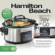 Hamilton Beach Programmable Stay or Go 6 Quart Slow Cooker