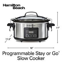Hamilton Beach Programmable Stay or Go 6 Quart Slow Cooker