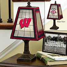Handpainted Art Glass Team Lamp