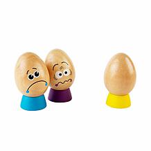 Hape Eggspressions Wooden Learning Toy with Illustrative Book, 13 pcs
