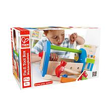 Hape Fix It Kid's Wooden Toolbox Play Set and Accessories