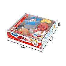 Hape Kitchen Food Playset Tasty Proteins 7 pc Wooden Kitchen Toy