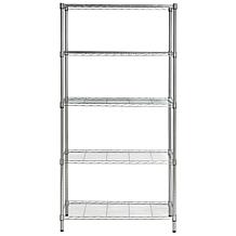 Happimess Alpha 5-Tier Wire Shelving - Chrome