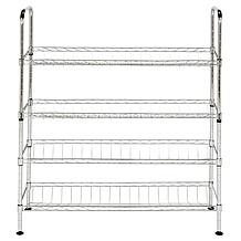 Happimess Lidia Wire Adjustable Shoe Rack - Chrome