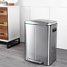 happimess Marco Rectangular 10.5-Gallon Trash Can with Soft-Close Lid