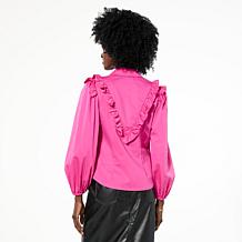 Harlem's Fashion Row x Kaphill Collection Ruffled Poplin Top
