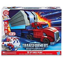 Hasbro Transformers EarthSpark Optimus Prime Battle Trailer Playset