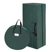 Hastings Home 10' Christmas Tree & 30" Wreaths Storage Bag Set