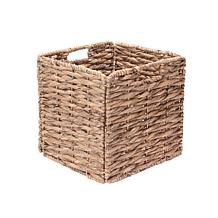 Hastings Home 12" Square Handmade Twisted Wicker Storage Bin 2-Pack