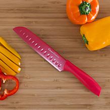 Hastings Home 14-Piece Colored Knife Set with Sheaths, Pro Grade